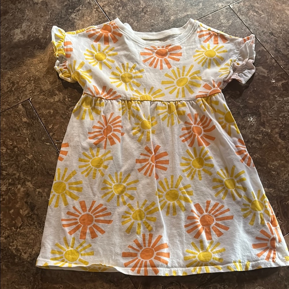 Sunshine Kids Dress - Yellow and Orange